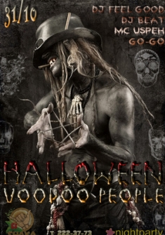 Halloween. Voodoo people