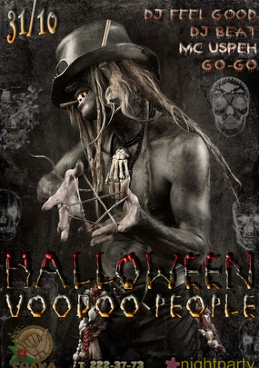 Halloween. Voodoo people