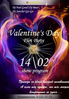 Valentine's day. Flirt party